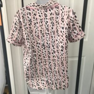 Victoria’s Secret pink animal print pj top size xs